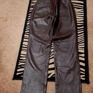 Never Worn BRAND NEW Chocolate Brown Leather Pants